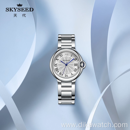 SKYSEED blue balloon ladies mechanical watch watch business